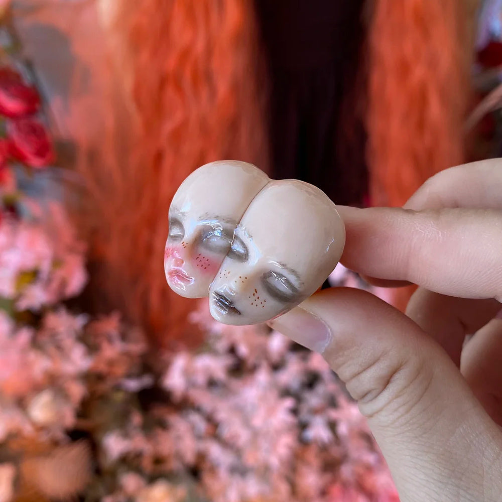 Surreal Twin Face Art Ring