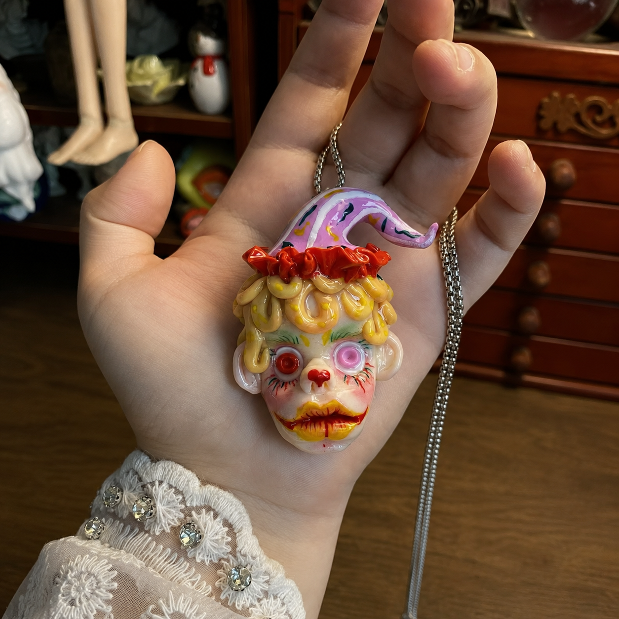 Dark Dolls Yellow Flame Doll Charm