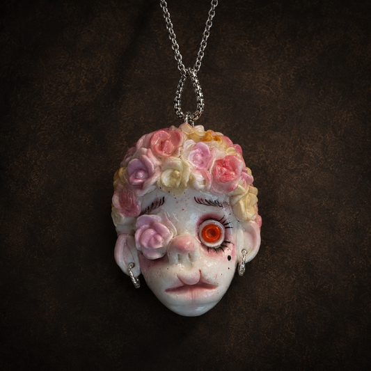 Rosie Pastel Rose Necklace