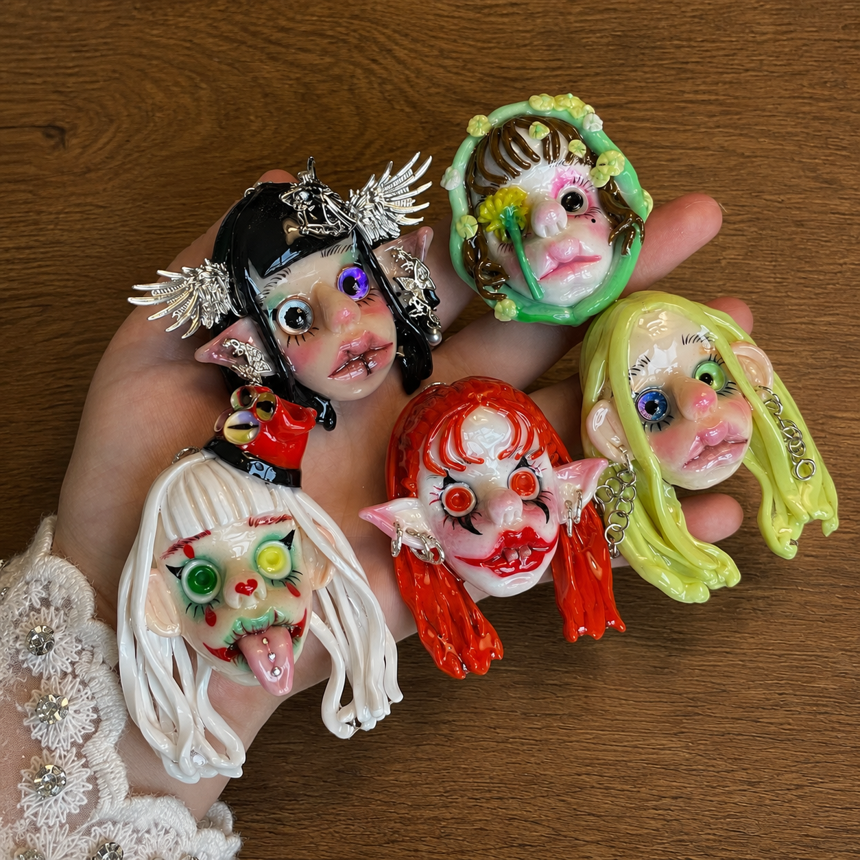Ruby the Red-Eyed Doll Necklace