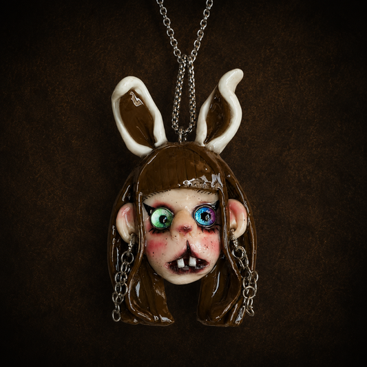 Bunny Dark Doll Necklace